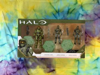 Halo Master Chief USNC Marine 4" Action Figure 3-Pack 2020 MOC Toys Infinite New