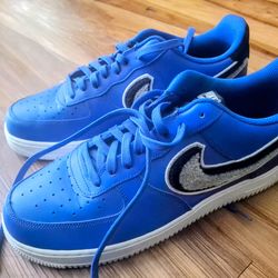 Like New Size 12 Nike Air Force 1 Low ’07 LV8 Game Royal