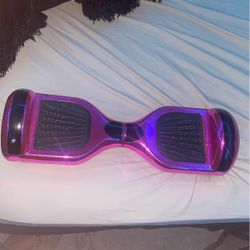 shiny pink led light bluetooth hoverboard