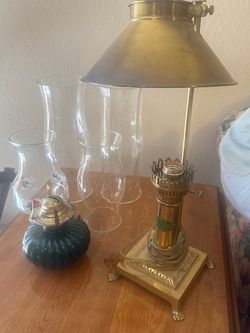 Vintage Brass "Orient Express Paris–Istanbul" Electric Desk Lamp