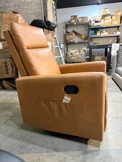 Reduced-Small tear,Recliner Chair, 360 Swivel Rocker Chair for Adults, Glider Rocker Recliners, Nursery Chairs for Living Room