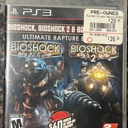 Bio Shock 1&2 PS3 Game 