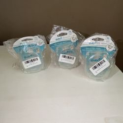 Lot of 3 Evenflo Bebek Baby Bottle Nipples Med Flow BPA Free (2 nipples in ea)