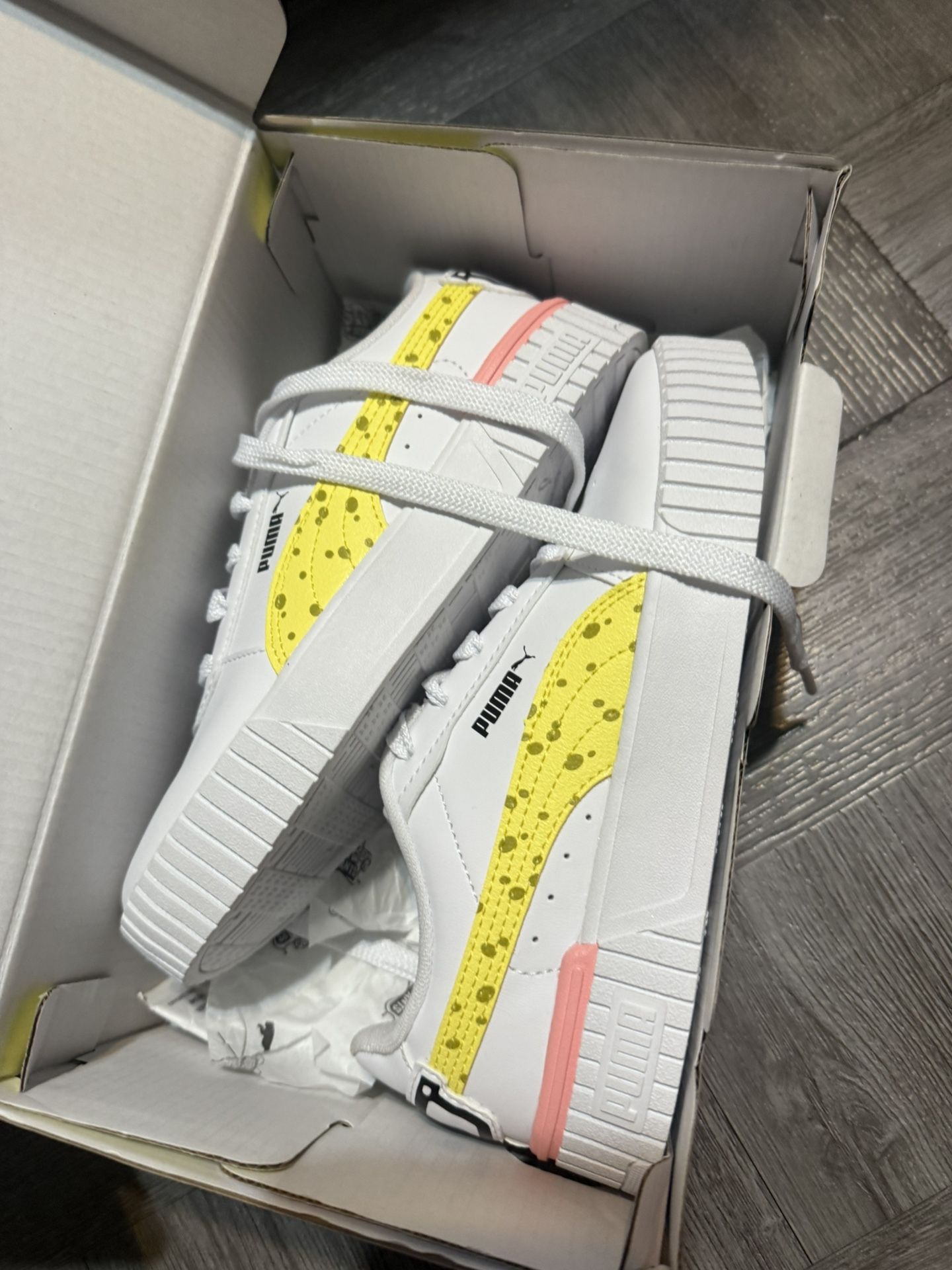 Brand New SpongeBob X Puma Shoes Size 3c