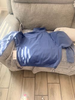 Blue Pullover Sweat jacket Size Medium with Tags