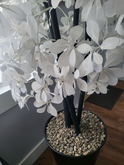 White artificial plant
