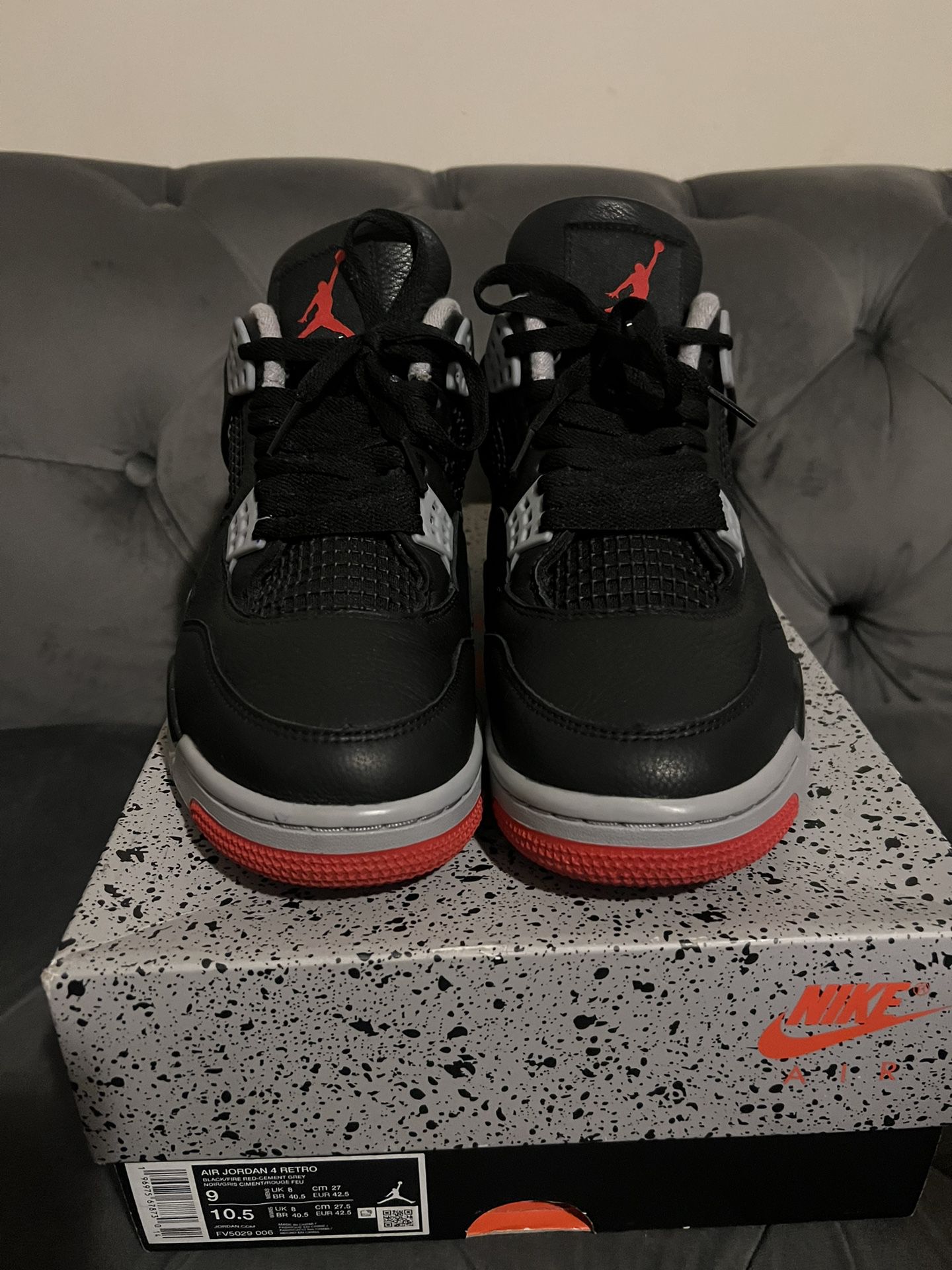 Reimagined Bred 4s Sz 9