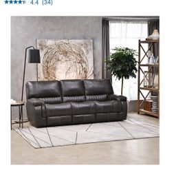 Leather Sofa With Power Recliners 1100.00