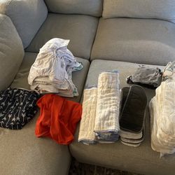 Bundle Of Cloth Diapers 