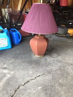 Burgendy lamp