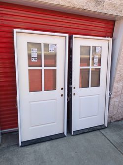 Fiberglass entry doors new 36x80