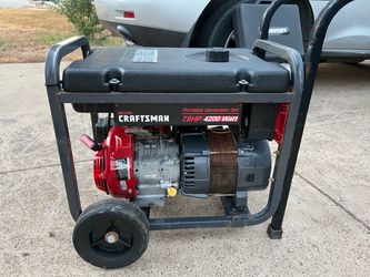 Craftsman 4200-Watt Portable Generator with a 7.8 horsepower (HP) overhead valve (OHV) engine