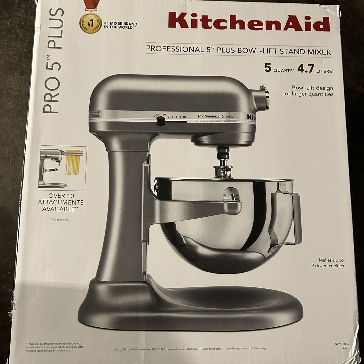 KitchenAid Professional 5 Plus Lift Stand Mixer - Silver, 5 qt