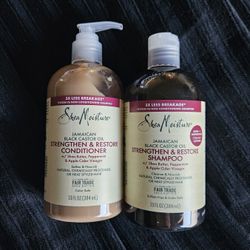 $10 For Both Shea Moisture Strengthen And Restore Shampoo And Conditioner 13oz