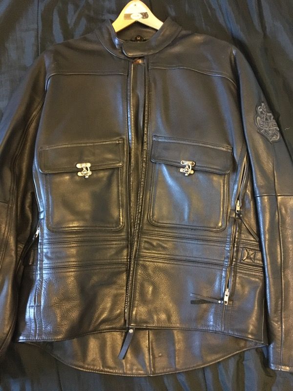 Leather Harley Davidson motorcycle jacket