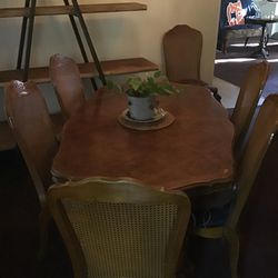 China Cabinet and table With Leaf and 6 chairs