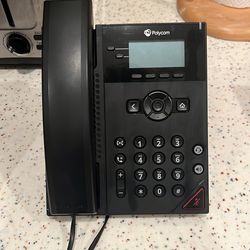 Two Polycom VVX 150 VoIP Desktop IP Phone