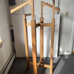 Wooden Adjustable 4-Way Display Stand