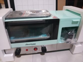 Brand New Super Cute All In One Kitchen Gadget Appliance With Toaster Over Coffee Machine Grill Top