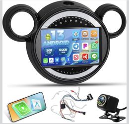 2G+64G Car Stereo for BMW Mini Cooper Countryman R60 2011-2016/R61 Paceman 2013-2016 with Wireless Carplay/Android Auto - 9 Inch Android Touchscreen R