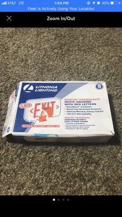 Lithonia Plastic Tan LED Exit Sign