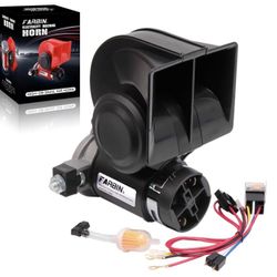 FARBIN Air Horn for Truck,Compact Train Horn,Electric Car Horn 12V 150db Super