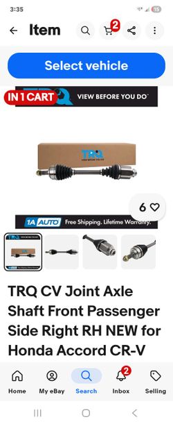 Trq Cv Axle Shaft Front Passenger Side Right RH Compatible with Honda Accord CR-V