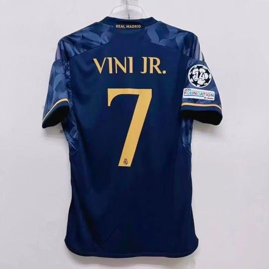 In Stock Real Madrid Away New Vinicius Jersey Fan Model Full Size