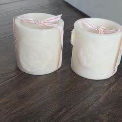 Candles with Roses