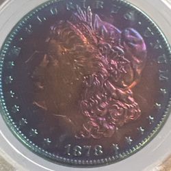 1878 Morgan Silver Dollar 7TF With Awesome Toning 