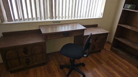 Desk and chair