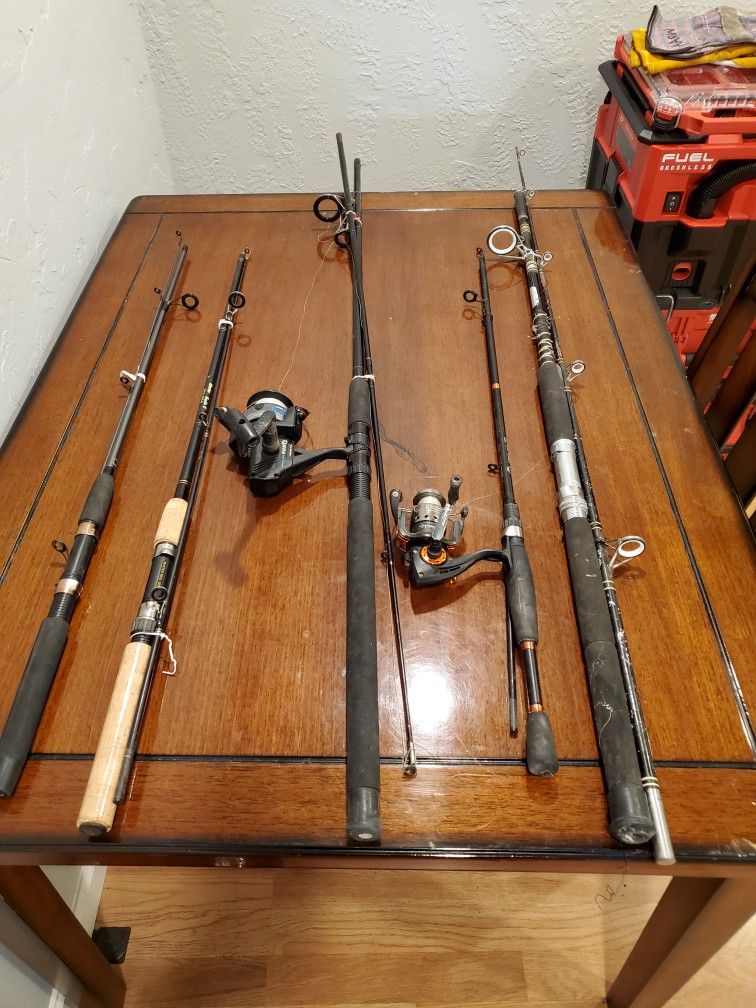 Fishing Poles Lot. Trade For Guitar Gear/Accessories/Tools