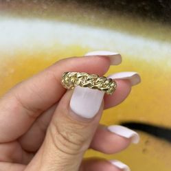 14k Cuban Link Ring 