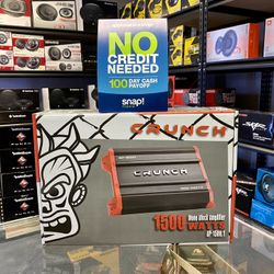 New CRUNCH 1500 Watts Max Monoblock Car Audio Bass Amplifier w/ Remote Bass Knob 🔊🔥
