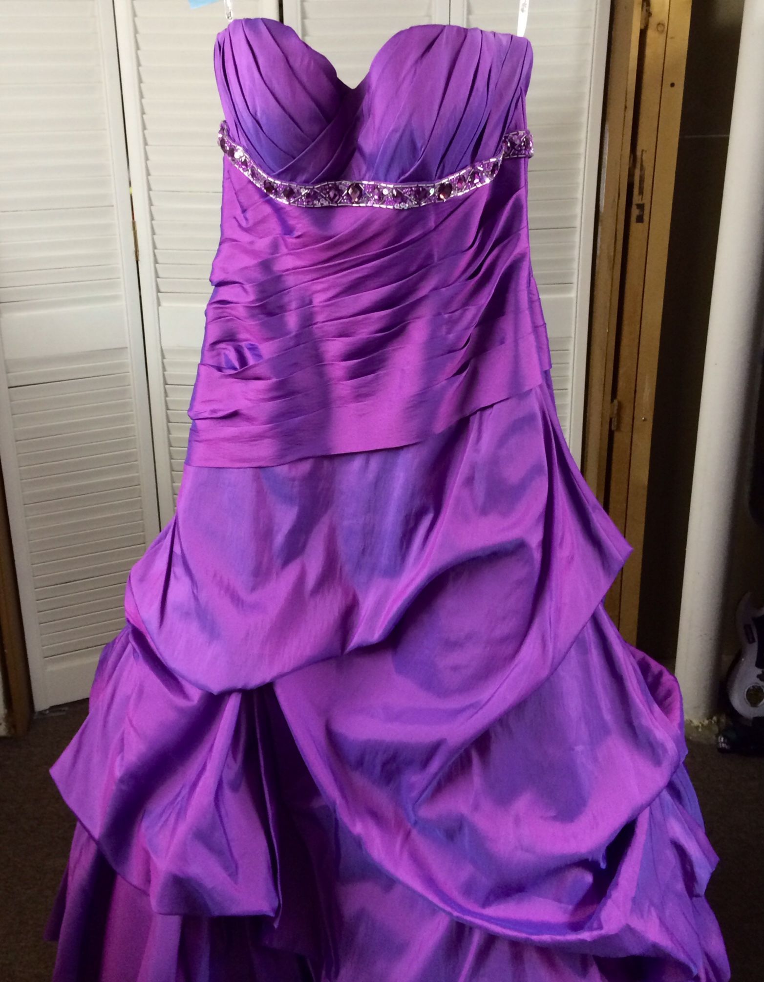 Long Purple Prom Dress