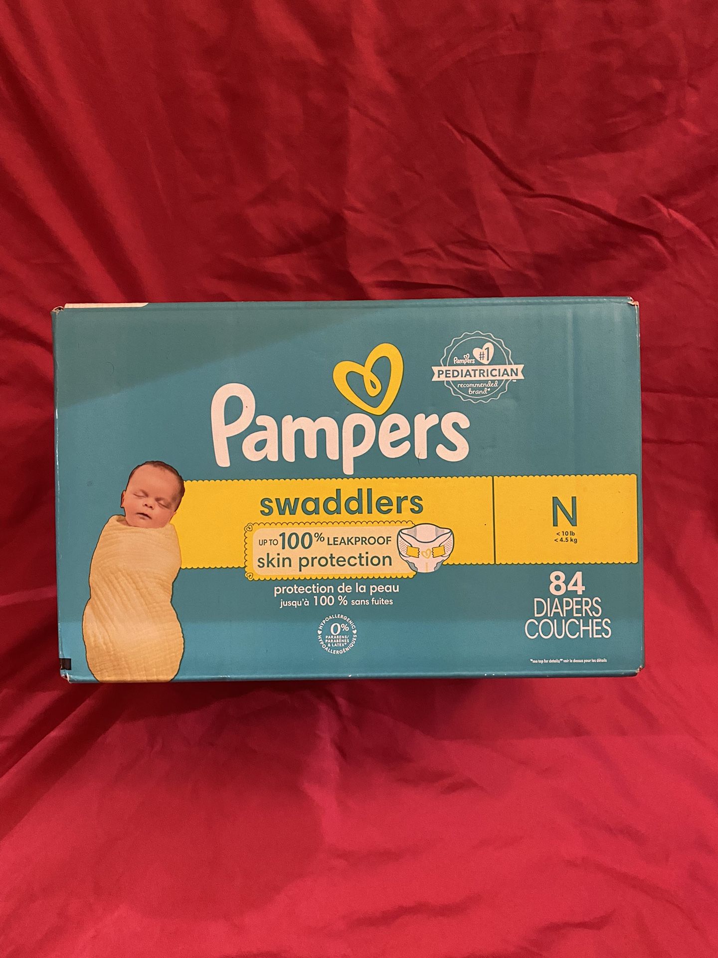 Newborn Pampers swaddlers