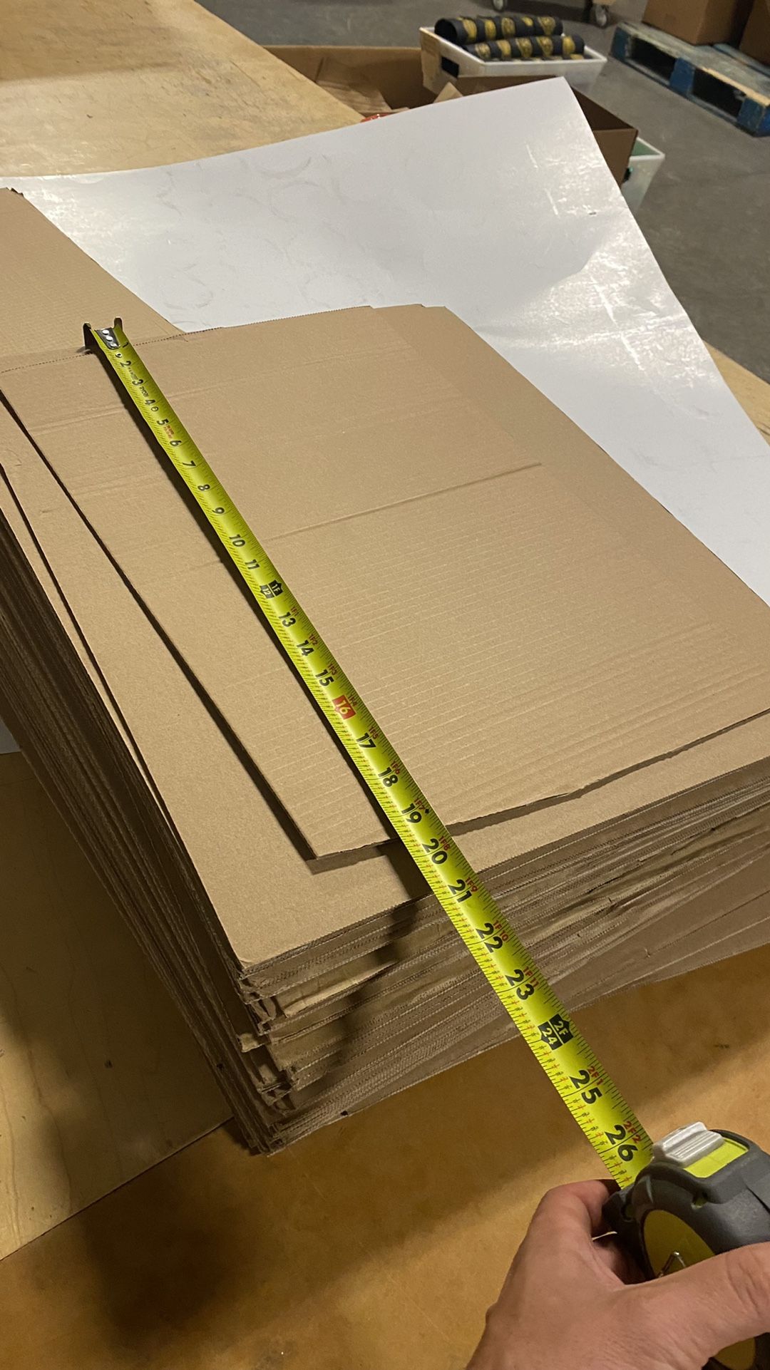 Flat Cardboard Slabs