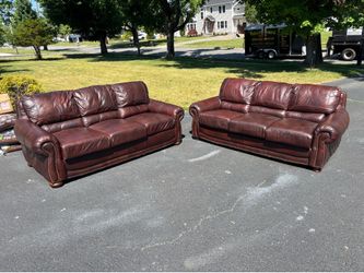 Leather Couch Set - FREE DELIVERY