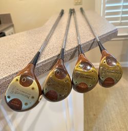 Vintage MacGregor 1,3,4,5 Eye-O-Matic 60 Empress LS4W Wooden Wood Set
