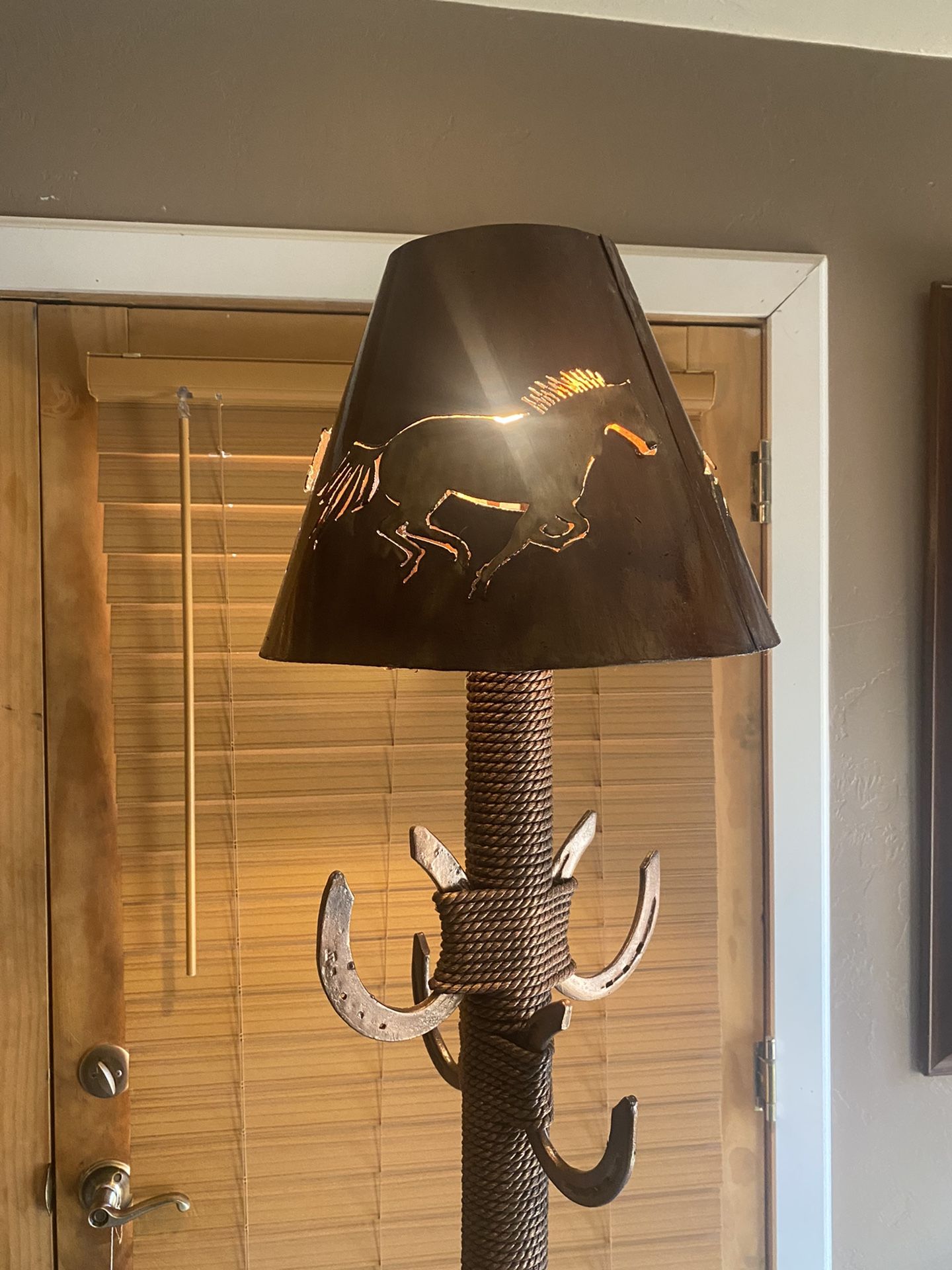 Rustic Metal Lamp