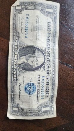 Sliver One Dollar Bill