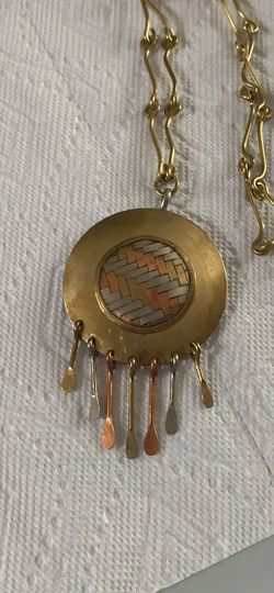 Multiple metals necklace