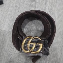 Black Gucci Leather Belt 