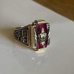 10k Gold Vintage Ring 1969 Wisconsin 10g Jostens Sz 10.5