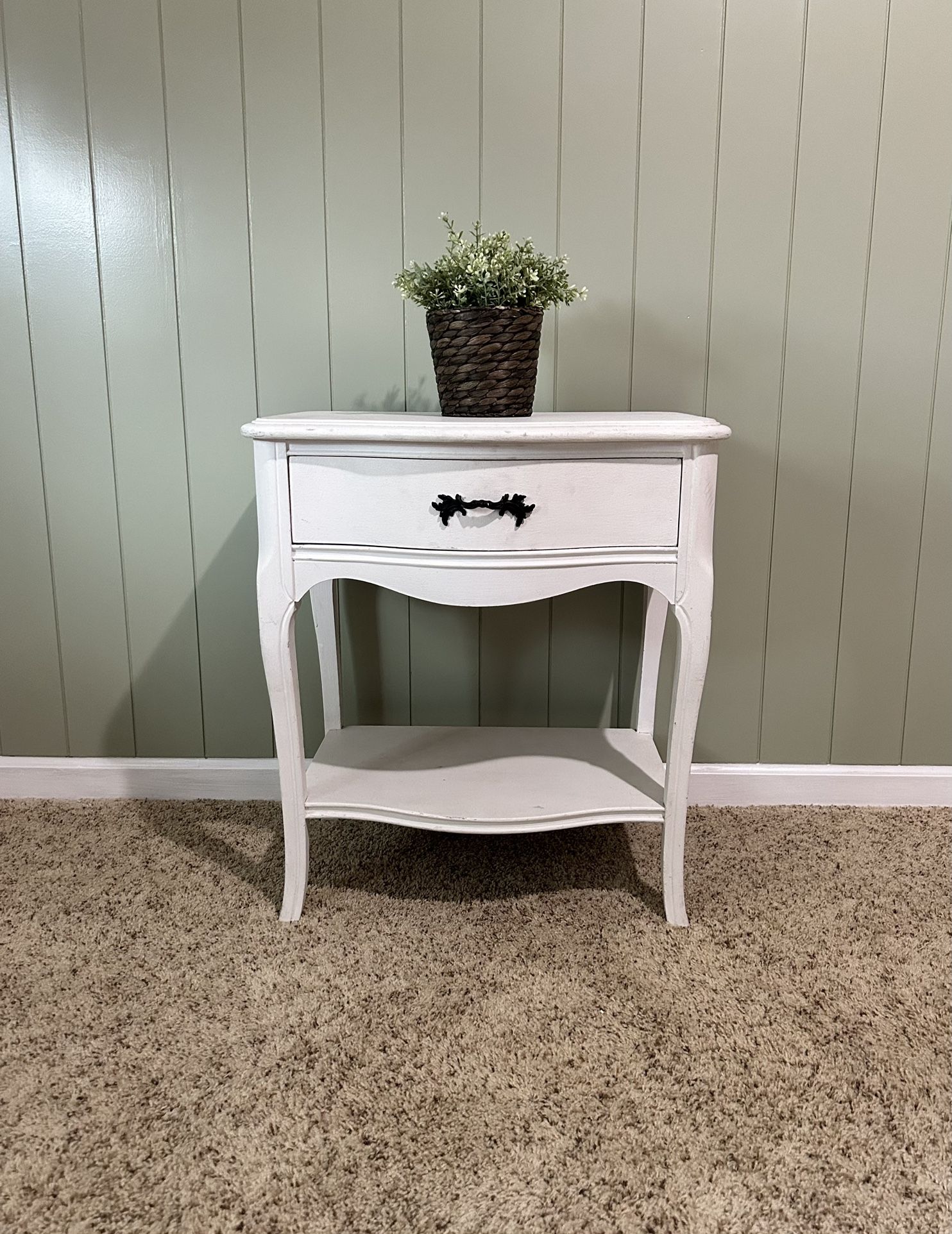 Rustic Shabby Chic Farmhouse End Table Nightstand Furniture Dixie