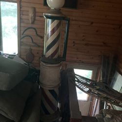 Original Cast iron Barber Pole 
