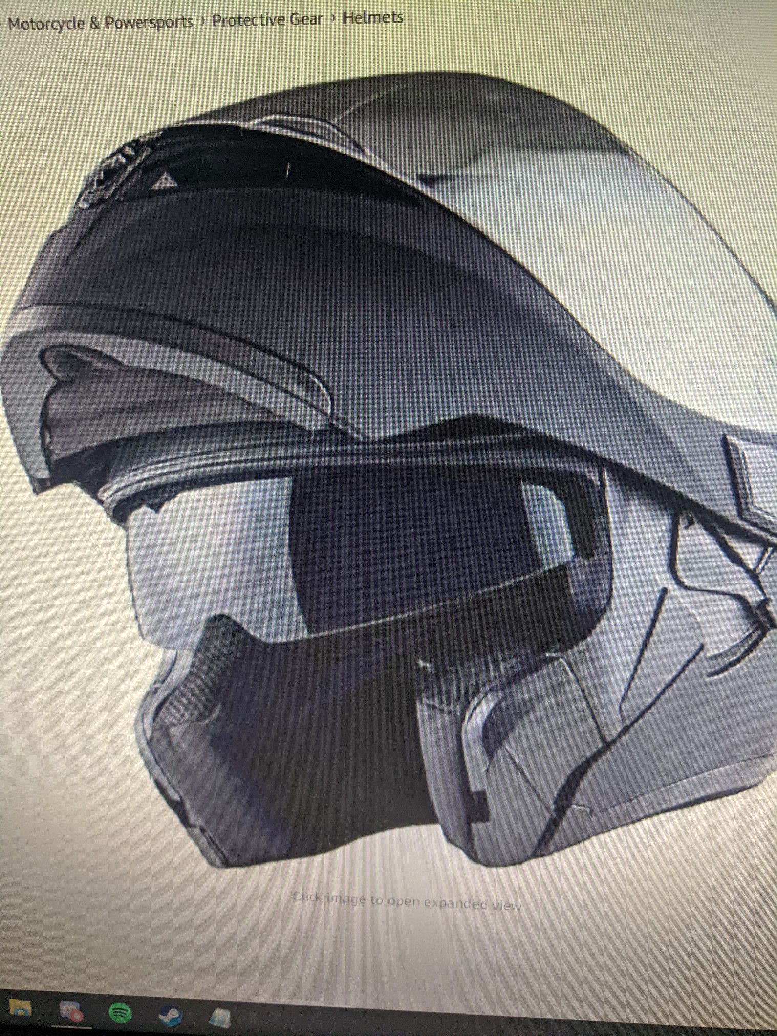 New 1Storm Motorcycle Modular Full Face helmet Large Matte black