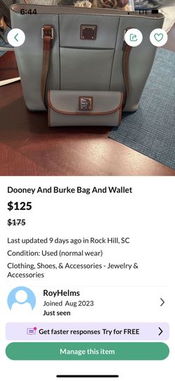 Dooney Bag And Wallet