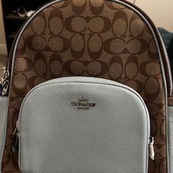 Coach In Signature Canvas Backpack