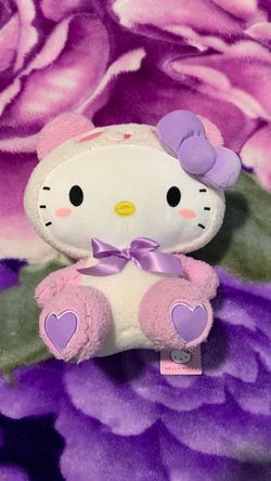 Hello Kitty Pink and Purple Plush Stuffed Animal